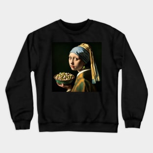 Pearl Earring Pistachio Bowl Tee - National Pistachio Day Celebration Crewneck Sweatshirt